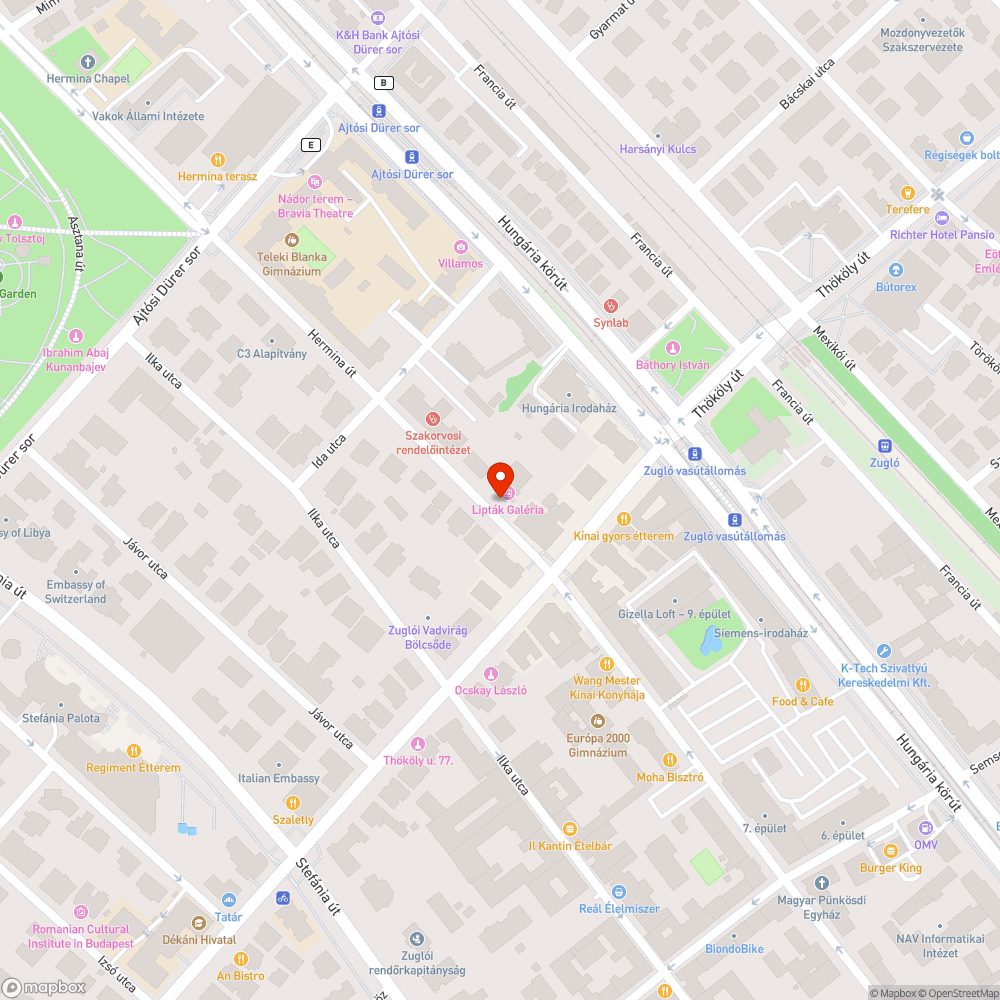 Panaszbejelentés – 72-es troli járat bejelentés helye