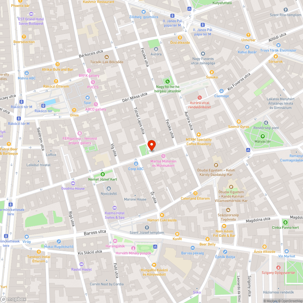 Üres ágyás bejelentés helye