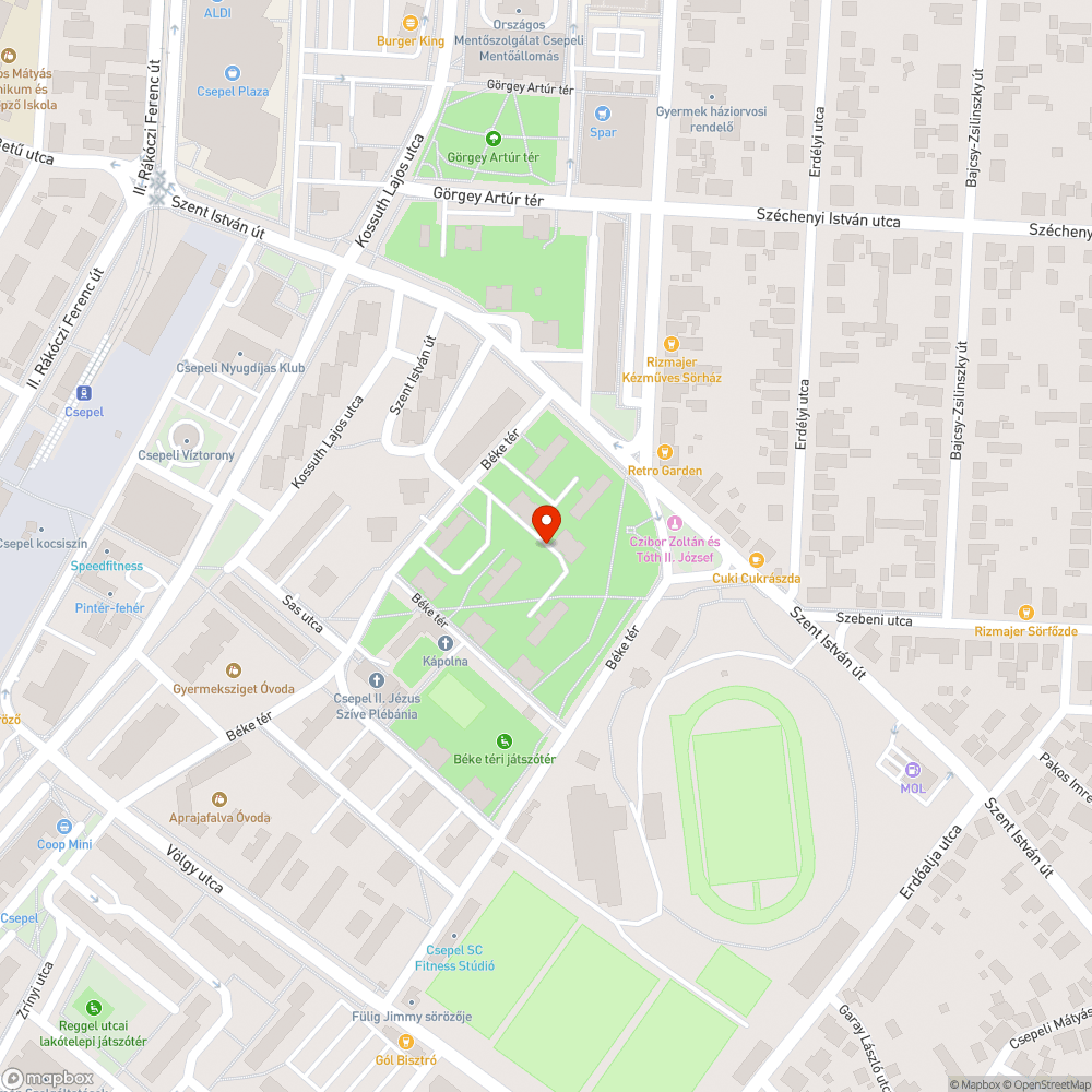 Szemét bejelentés helye