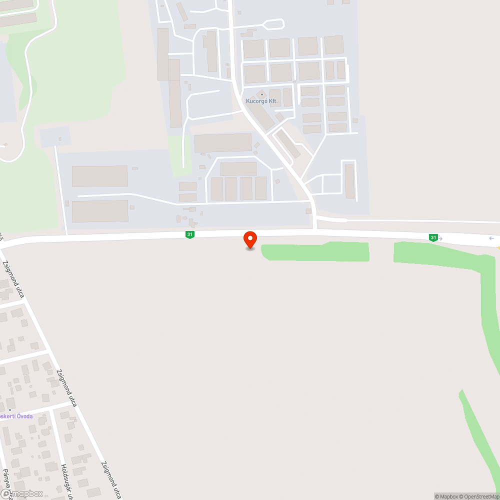 Fákkal benőtt tábla bejelentés helye