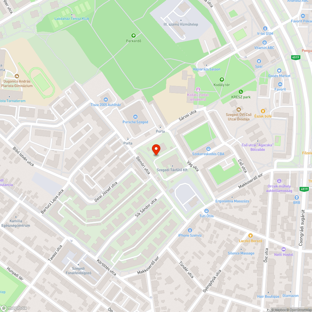 Nem működő lámpa bejelentés helye