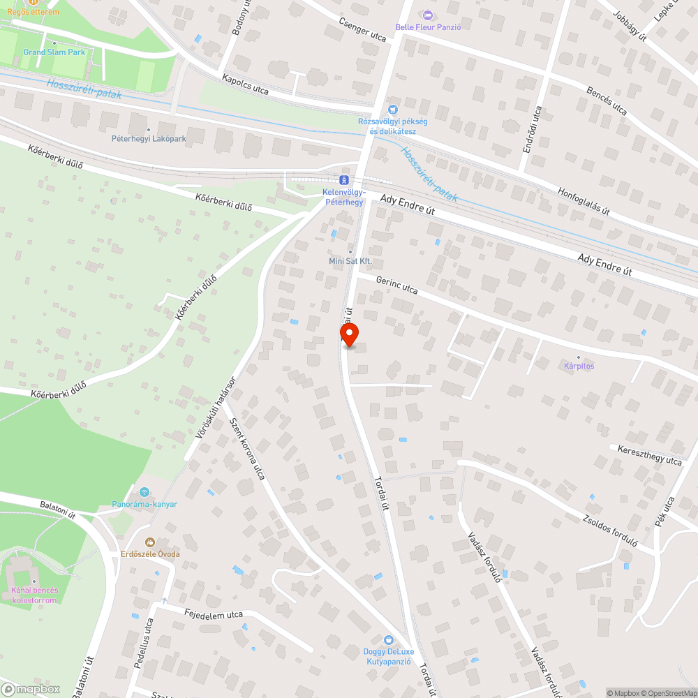 Foszladozó útfelület bejelentés helye