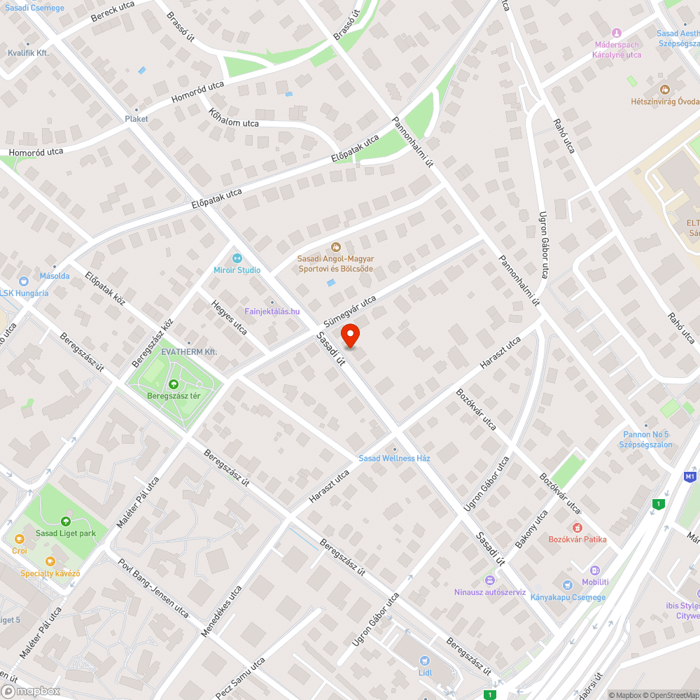 Sasadi út járda mellett bokor bejelentés helye