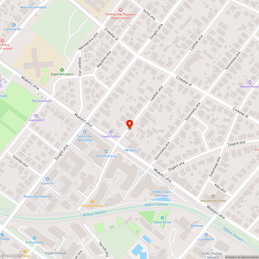 Szemetes terület bejelentés helye