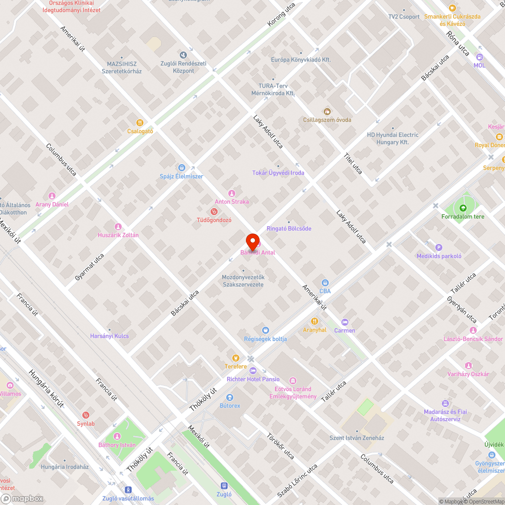 Zöldterület rongálása bejelentés helye