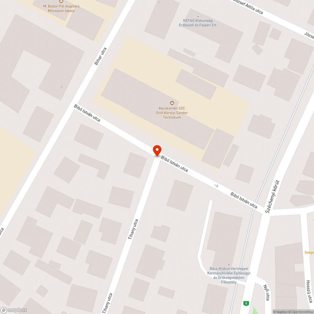 Leszakadt közlekedési tábla bejelentés helye