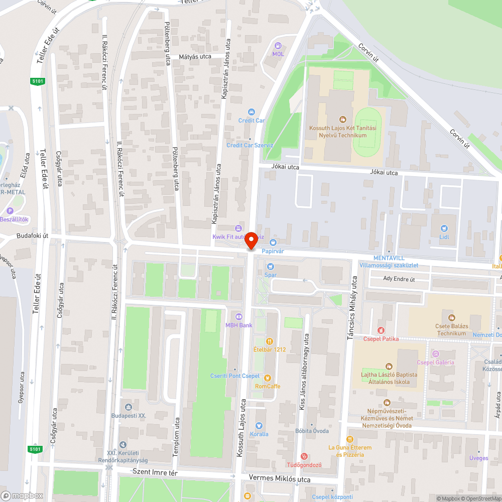 Esőelvezető csatorna fedlap besüllyedve bejelentés helye