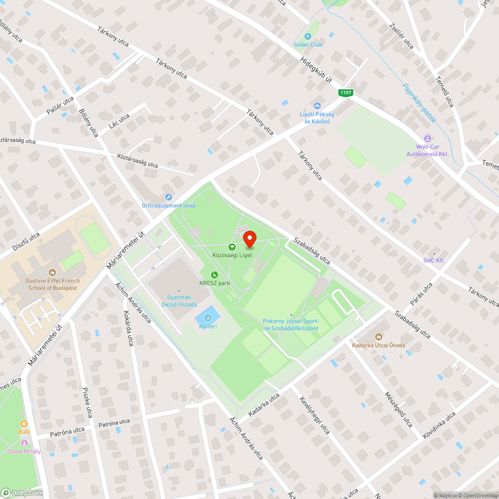 Kiszáradt fák bejelentés helye