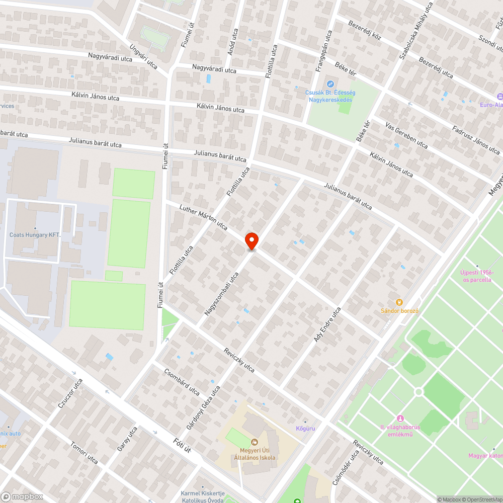 Elhagyott autó bejelentés helye