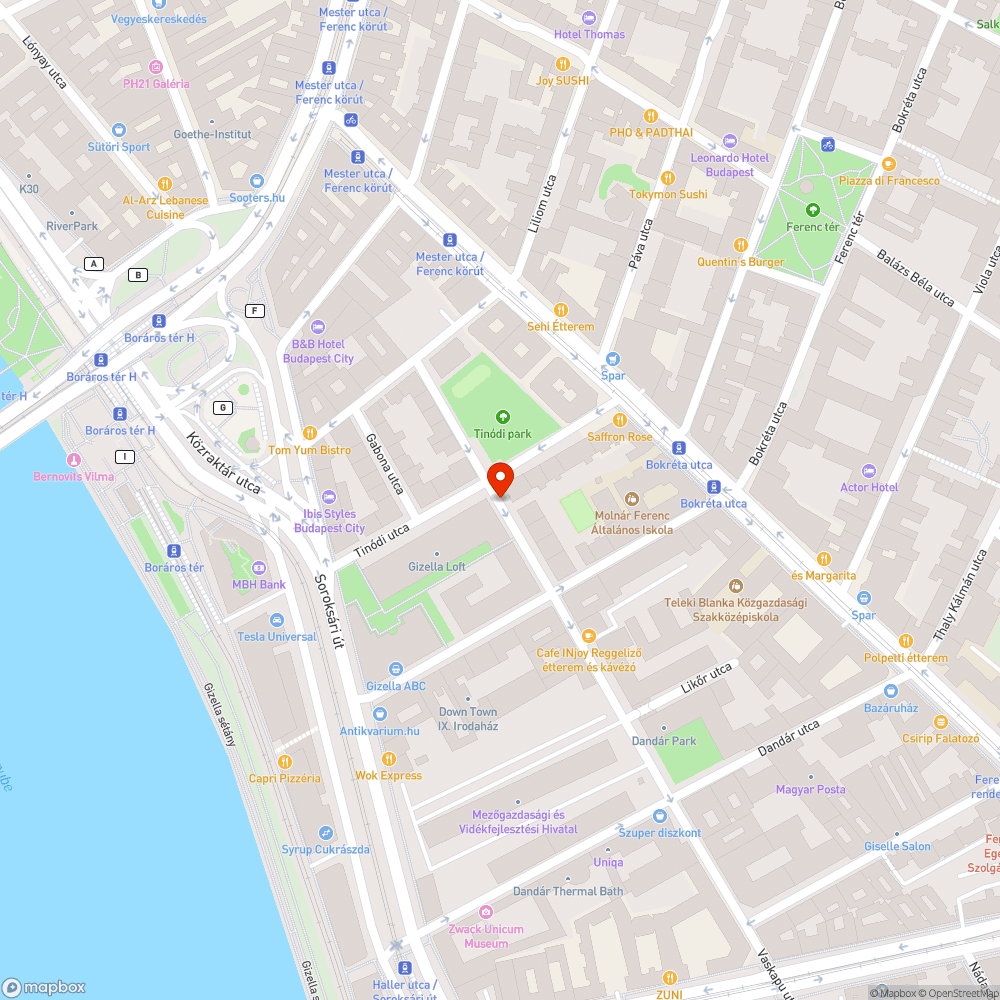 Elhagyott autó bejelentés helye