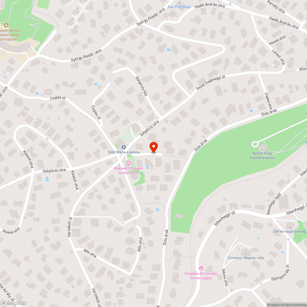 Kátyús út bejelentés helye