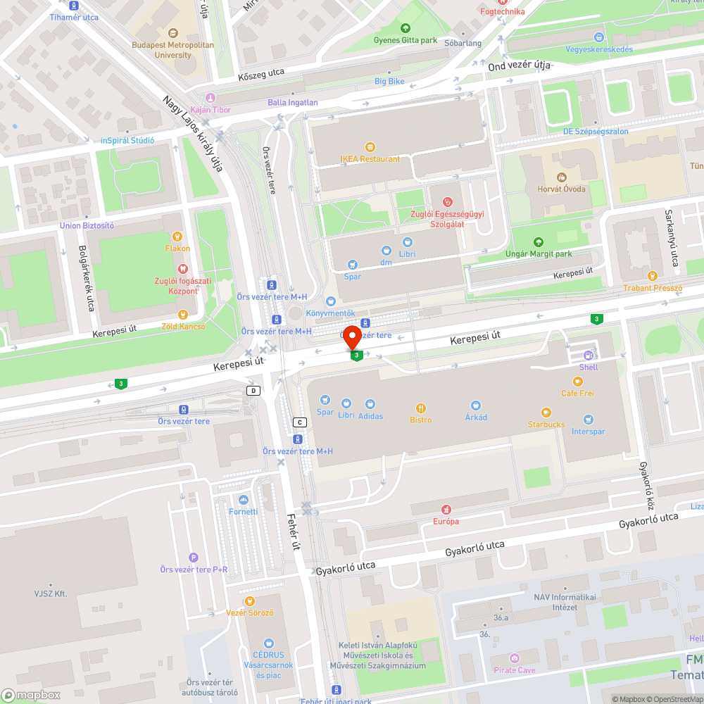 Közvilágítási hiba bejelentés helye