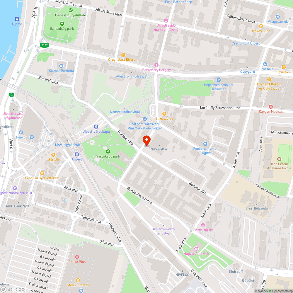 Szemét az utcán bejelentés helye