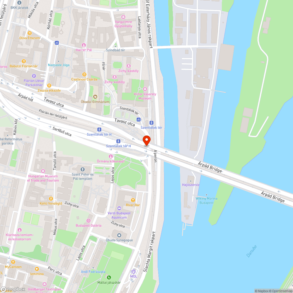 Szemét a híd alatt bejelentés helye