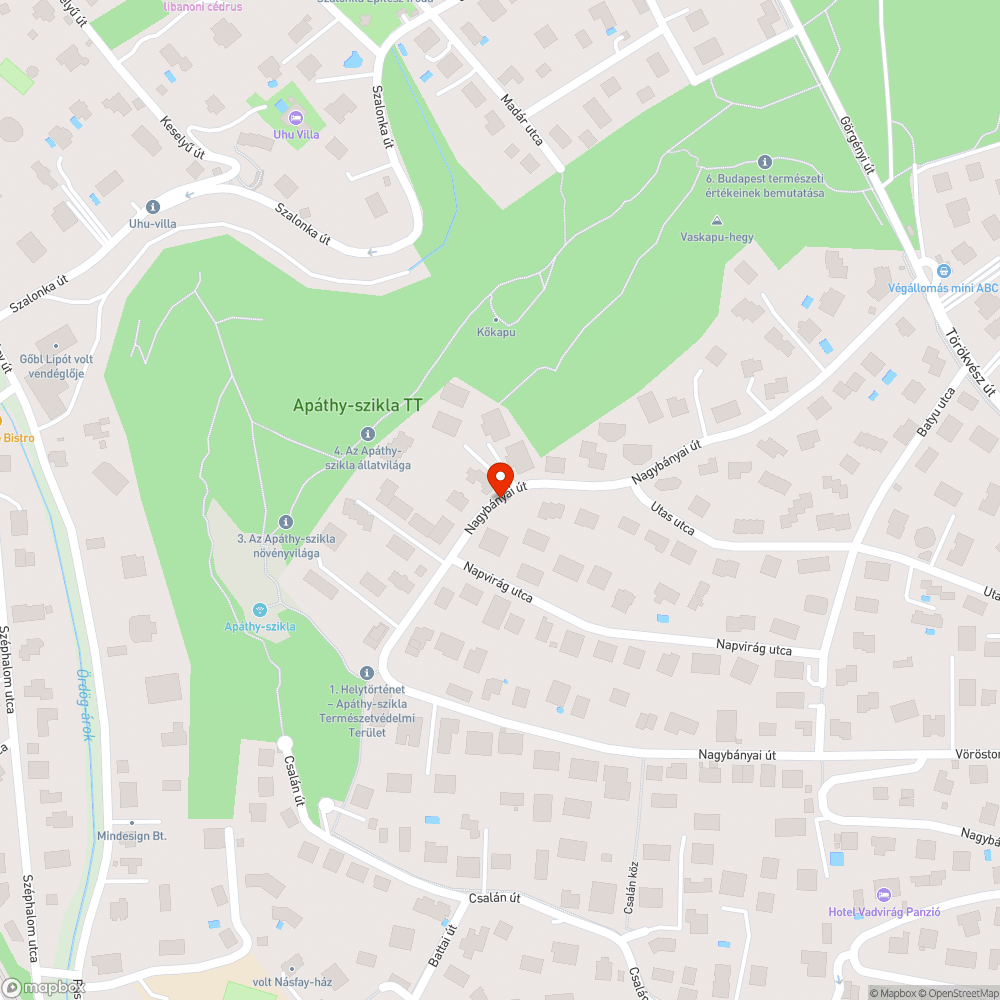 Távközlési elosztó doboz leesett bejelentés helye