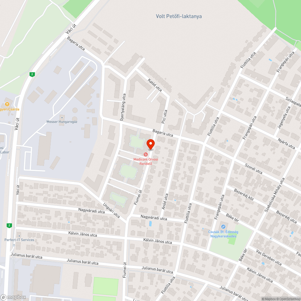 Vízelvezető csatorna tisztítása az út mentén bejelentés helye