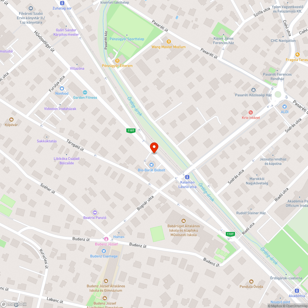 Szemetes buszmegálló bejelentés helye