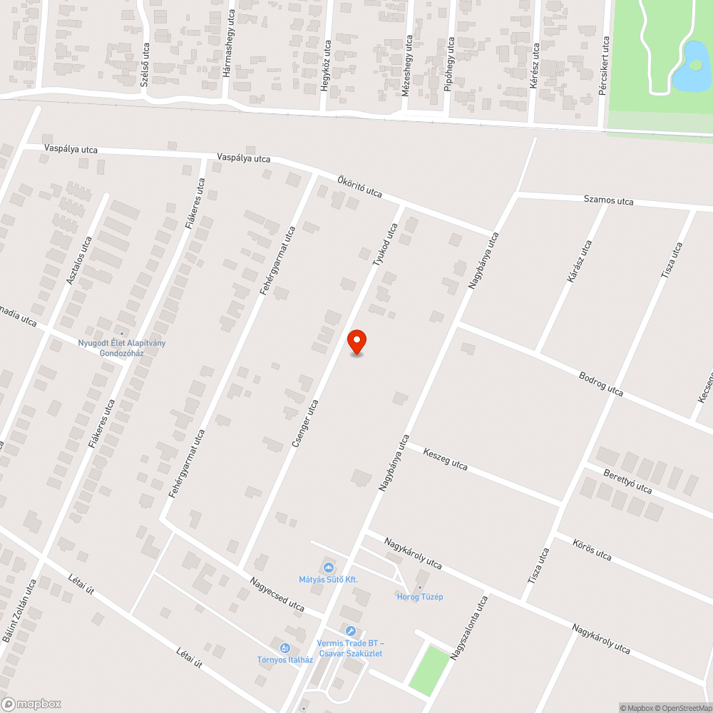 sérült esővíz elvezető bejelentés helye