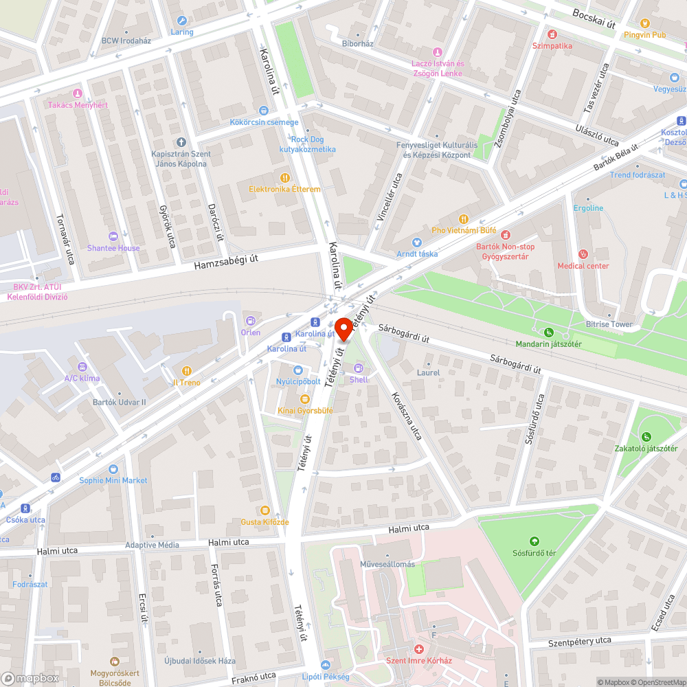 Kátyúsodás bejelentés helye