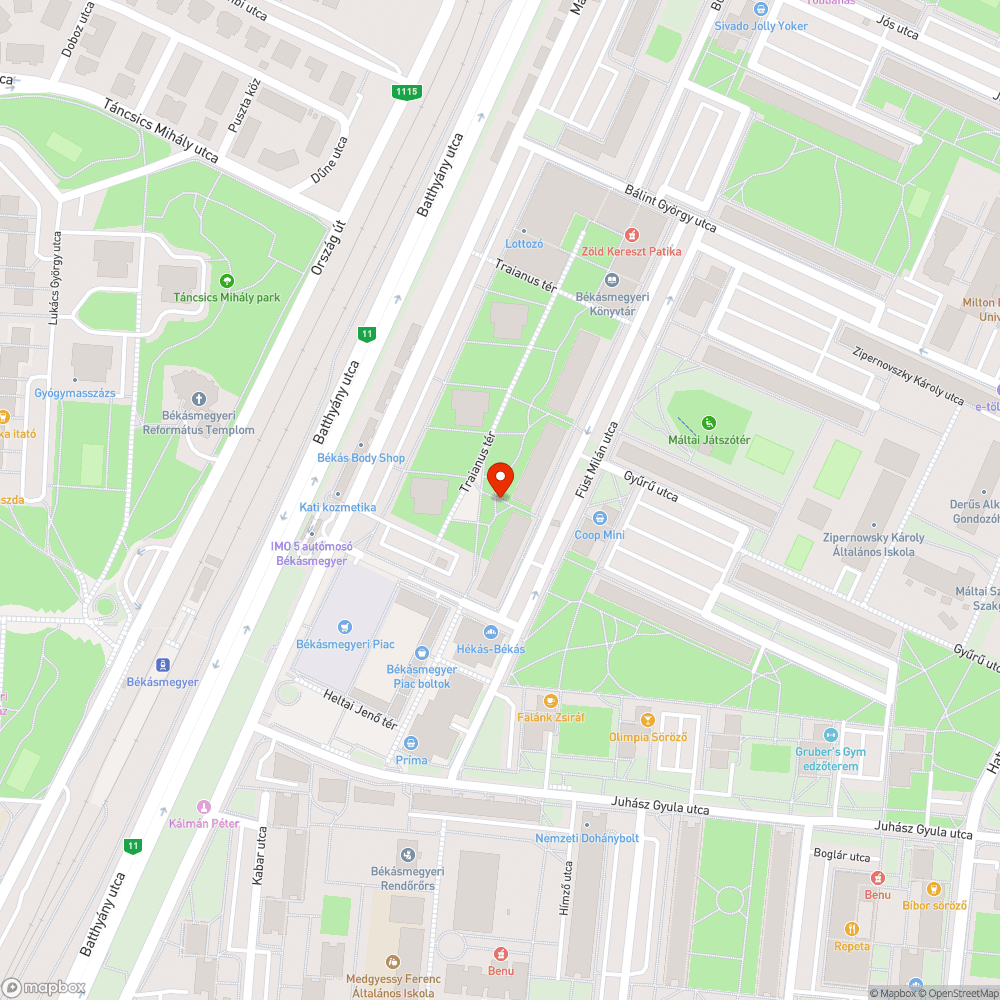 Tönkretett park bejelentés helye