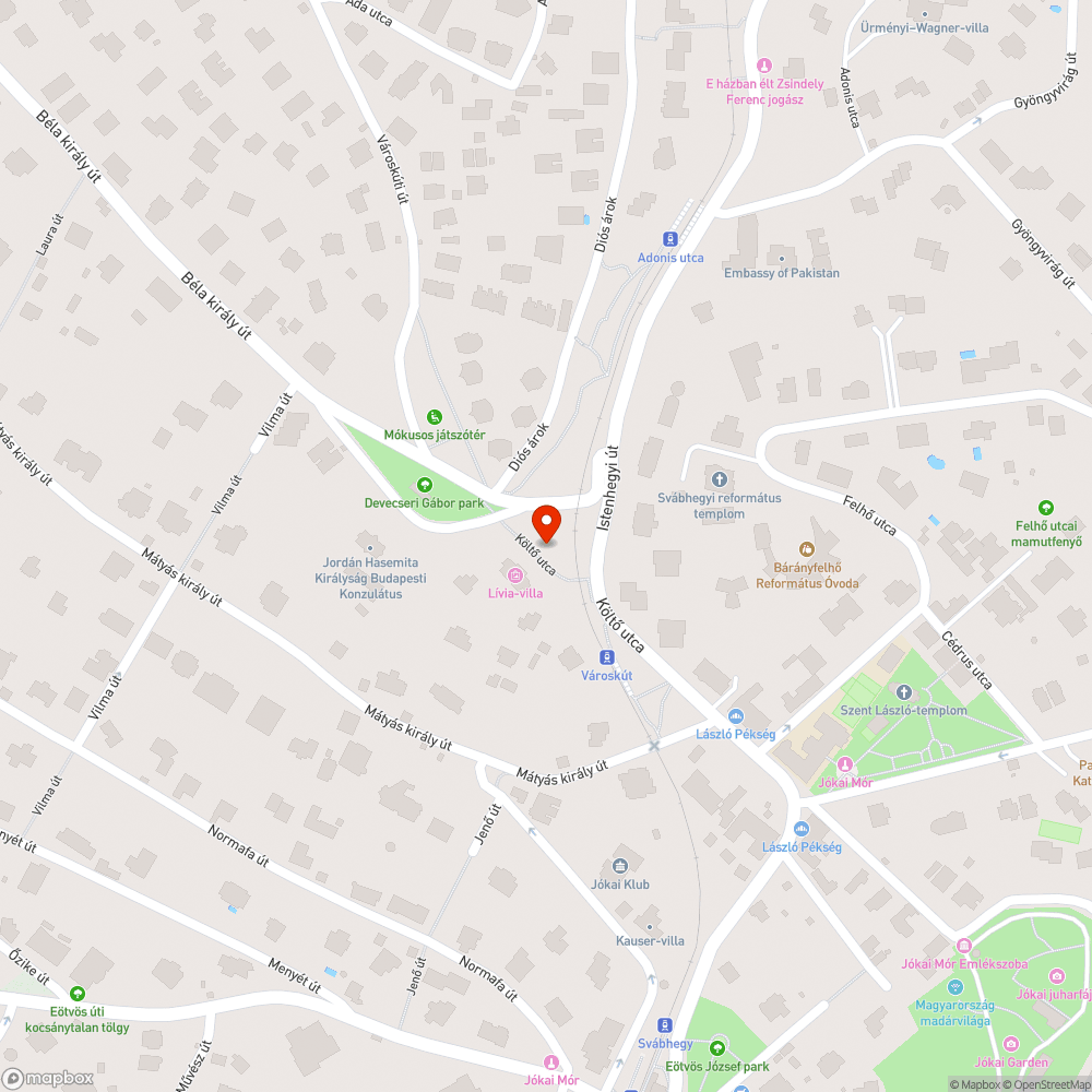 Elfelejtett munkaterület bejelentés helye