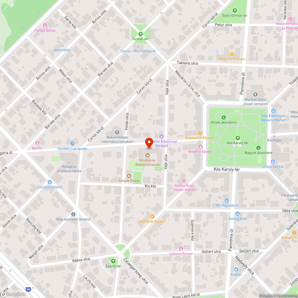 Rosszul parkoló elhagyott autó bejelentés helye