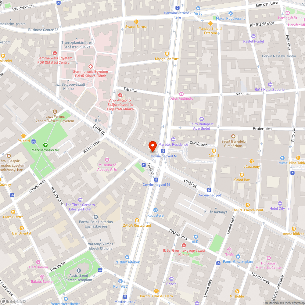 WC-ként használt utcasarok a belvárosban bejelentés helye