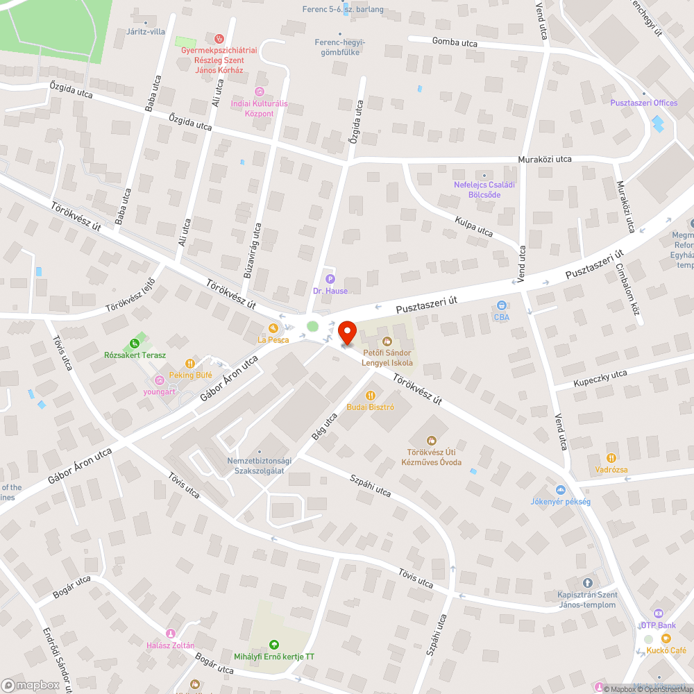 Útra belógó növényzet bejelentés helye