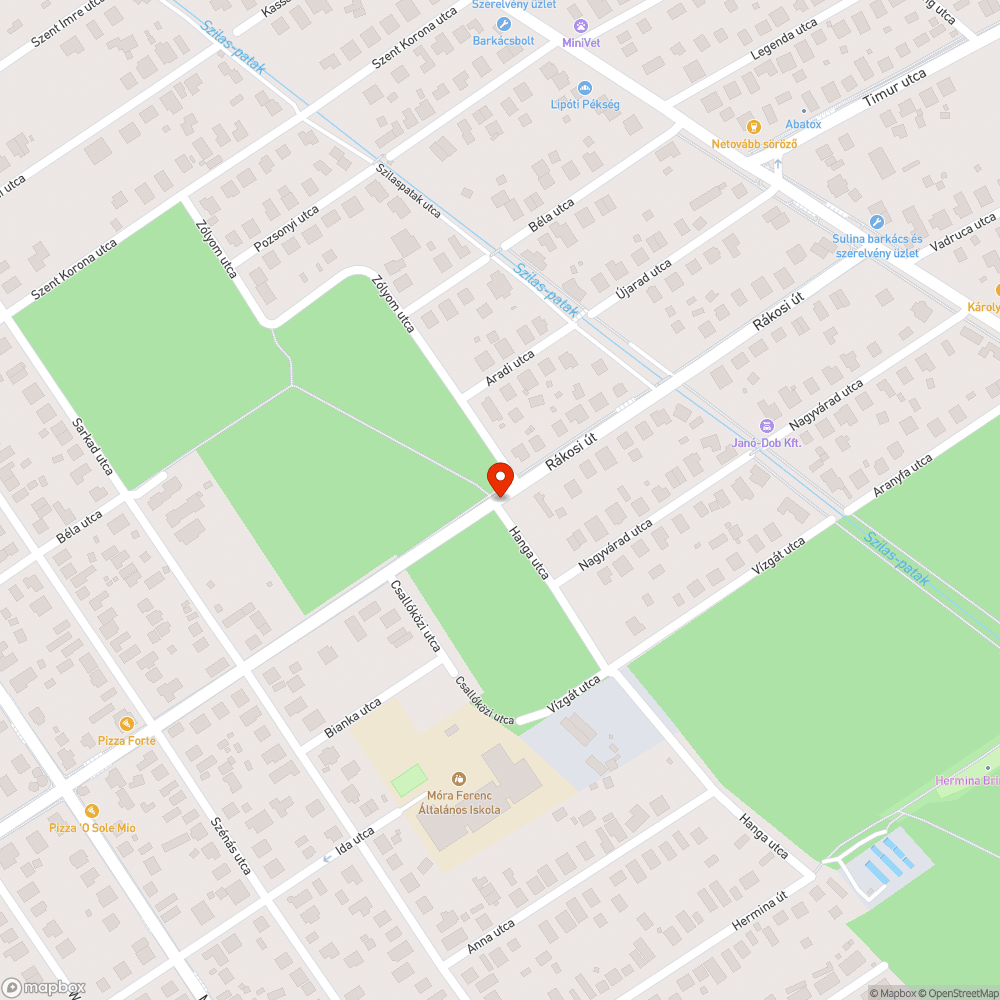 Hiányzó lámpa bejelentés helye