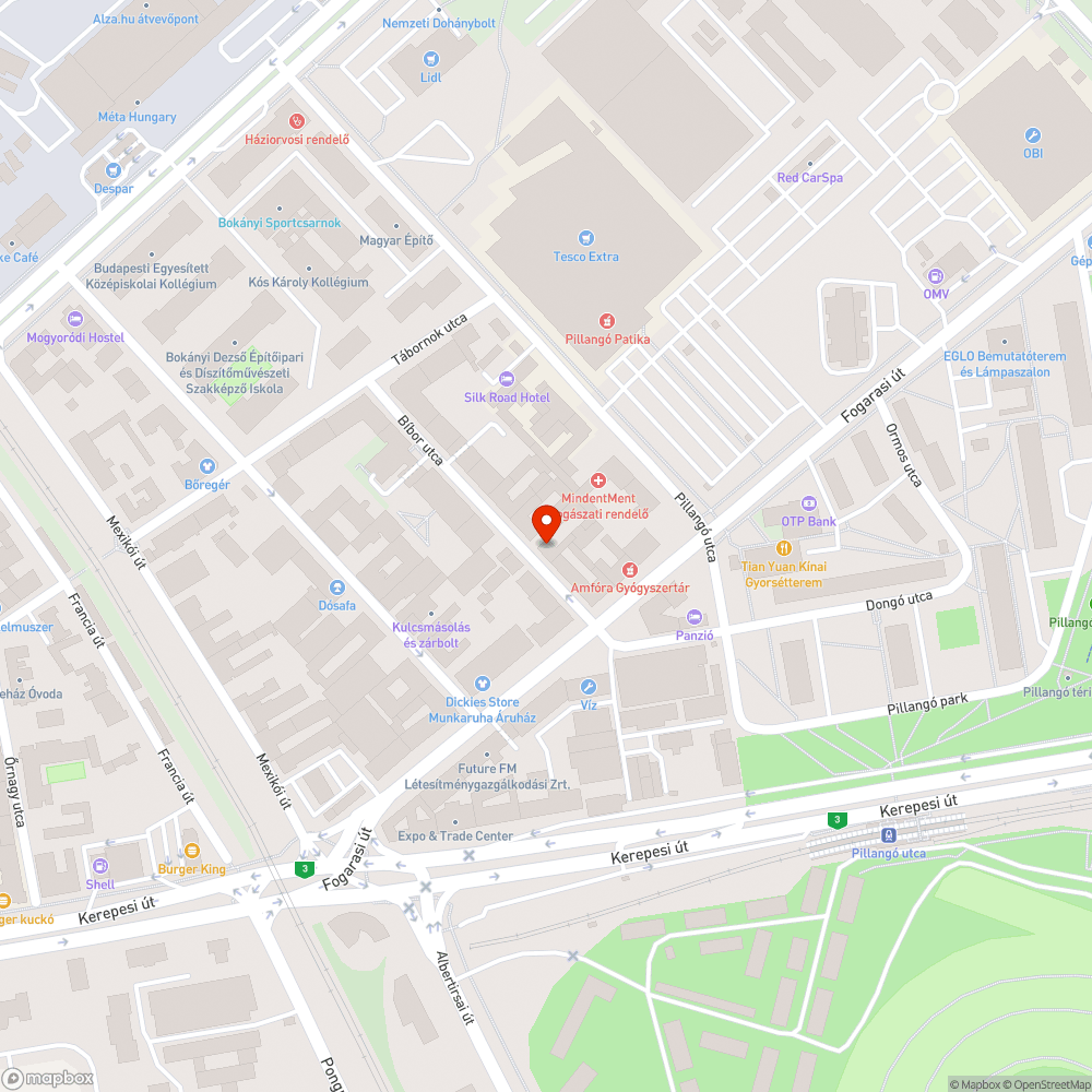 Elhagyott Spar bevásárlókocsi bejelentés helye