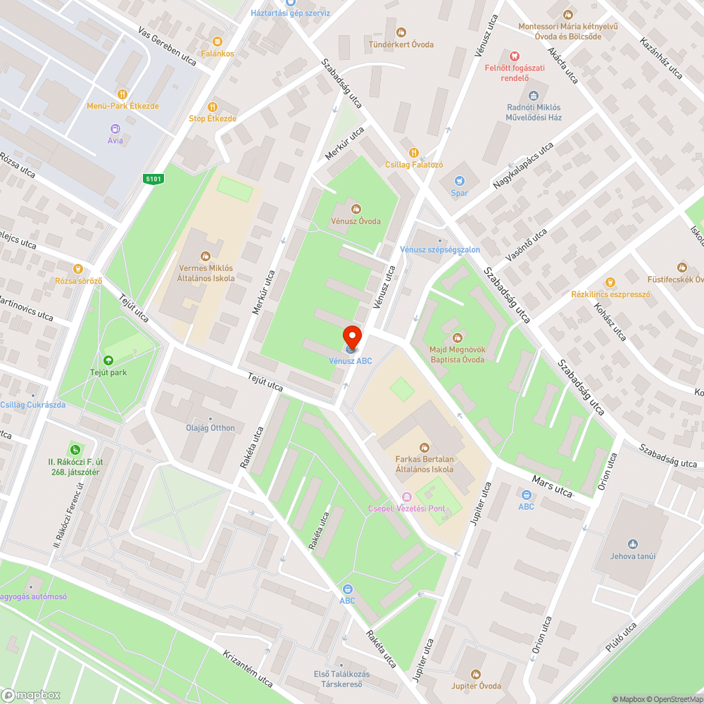 Egy kibontott járda bejelentés helye