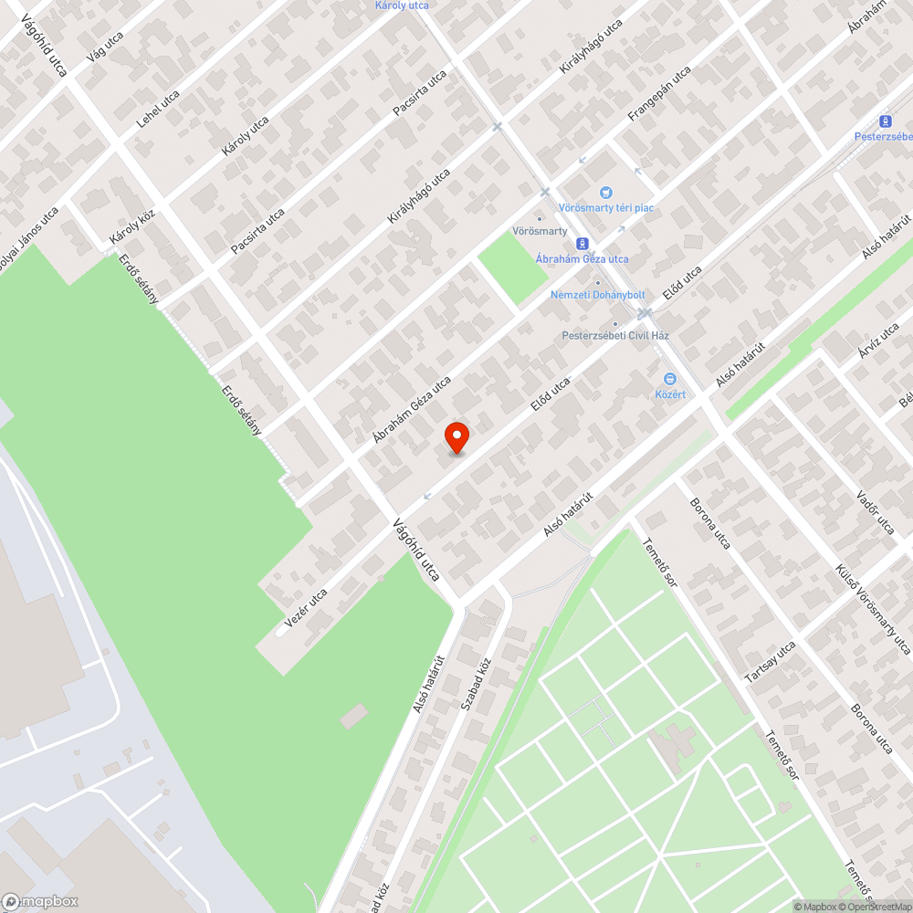 Felesleges táblák Előd utca bejelentés helye