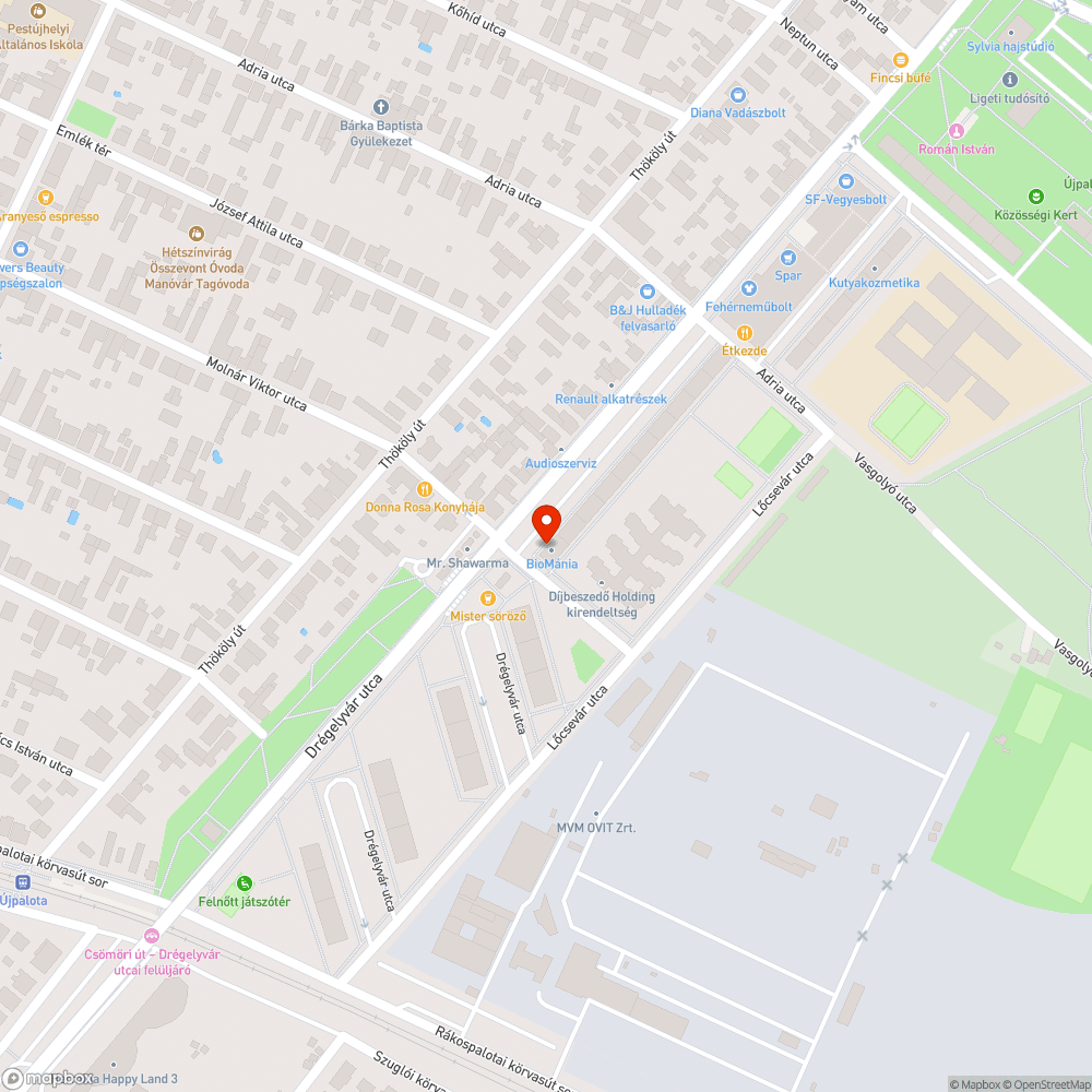 Elhagyott autó, lejárt műszakival bejelentés helye