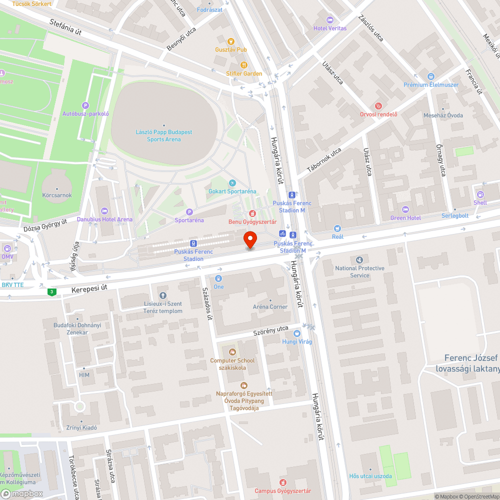 Hiányzó pollerek a megállóban bejelentés helye