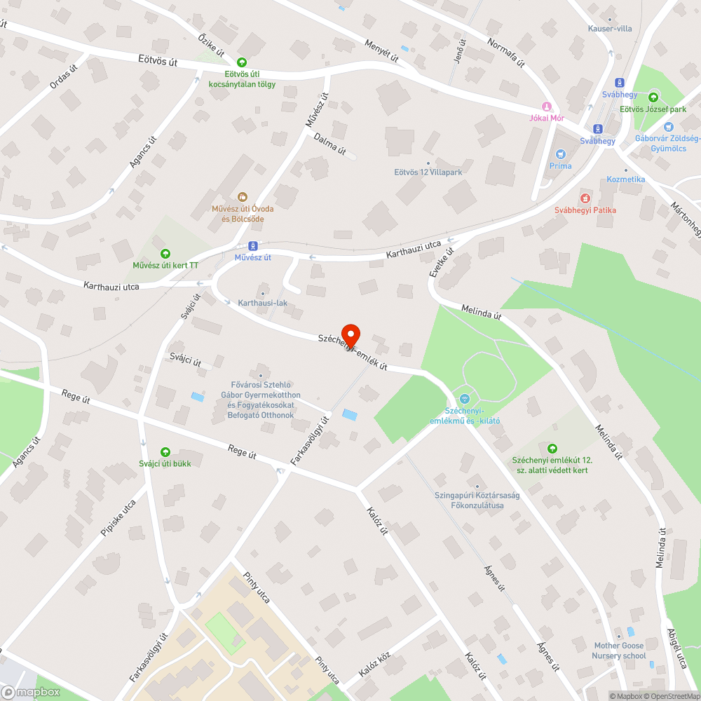 Szemét a Széchenyi emlékúton bejelentés helye