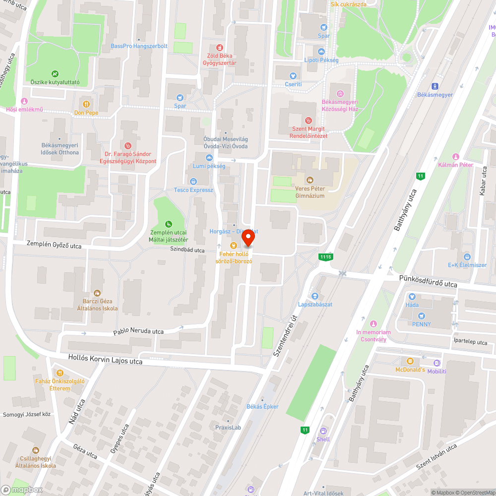 Zöldterületen álló mozdulatlan autó bejelentés helye