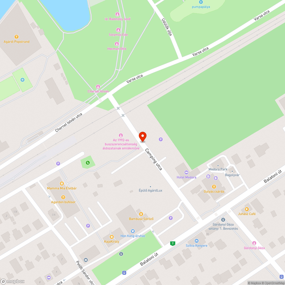 Lekopott gyalogátkelő, kátyúkkal bejelentés helye