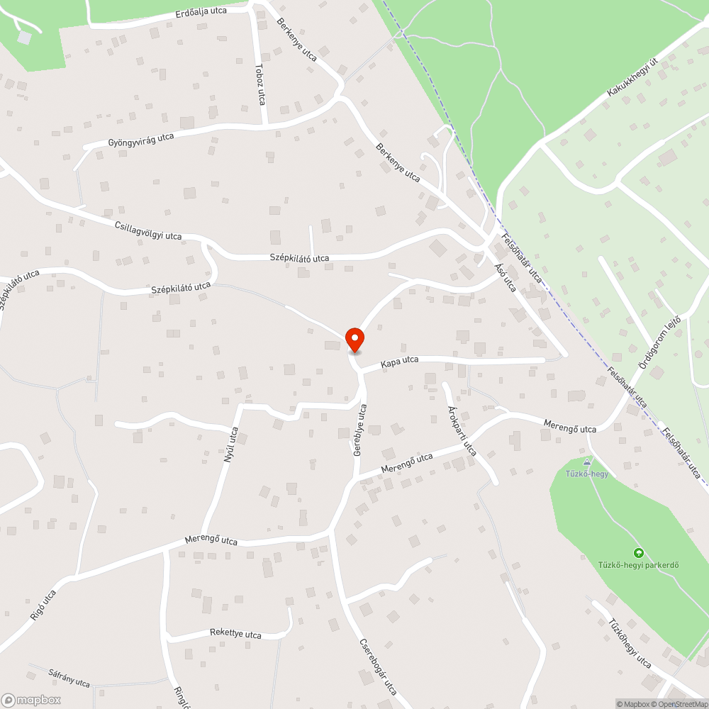 Kátyú bejelentés helye