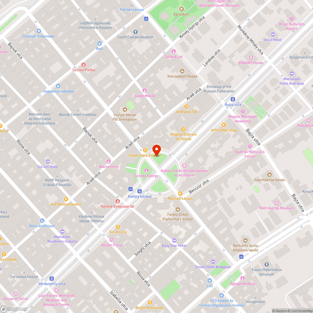 Szemetes közterület bejelentés helye