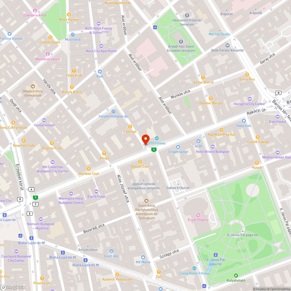 Nem működő jelző bejelentés helye