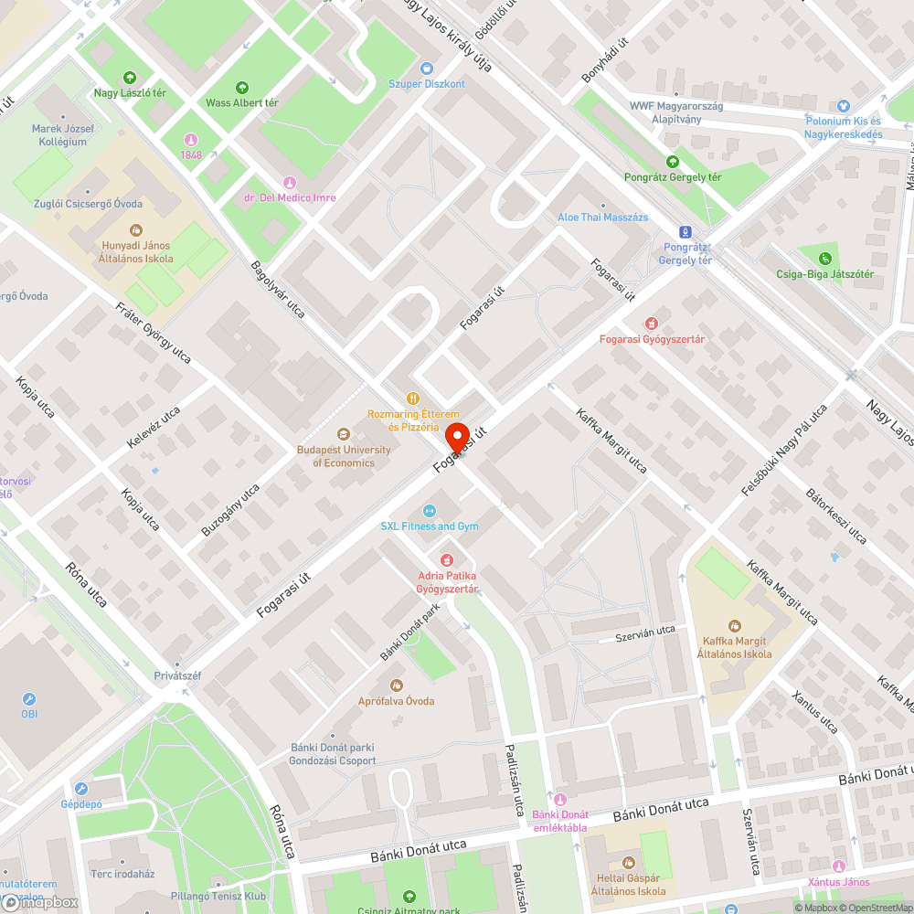 Hiányzó elem bejelentés helye