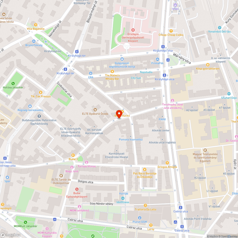 Életveszélyes zebra bejelentés helye