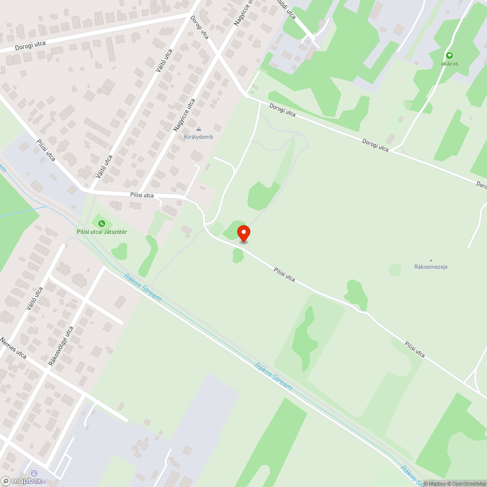 Kidobott fürdőkád a Pilisi utcában bejelentés helye