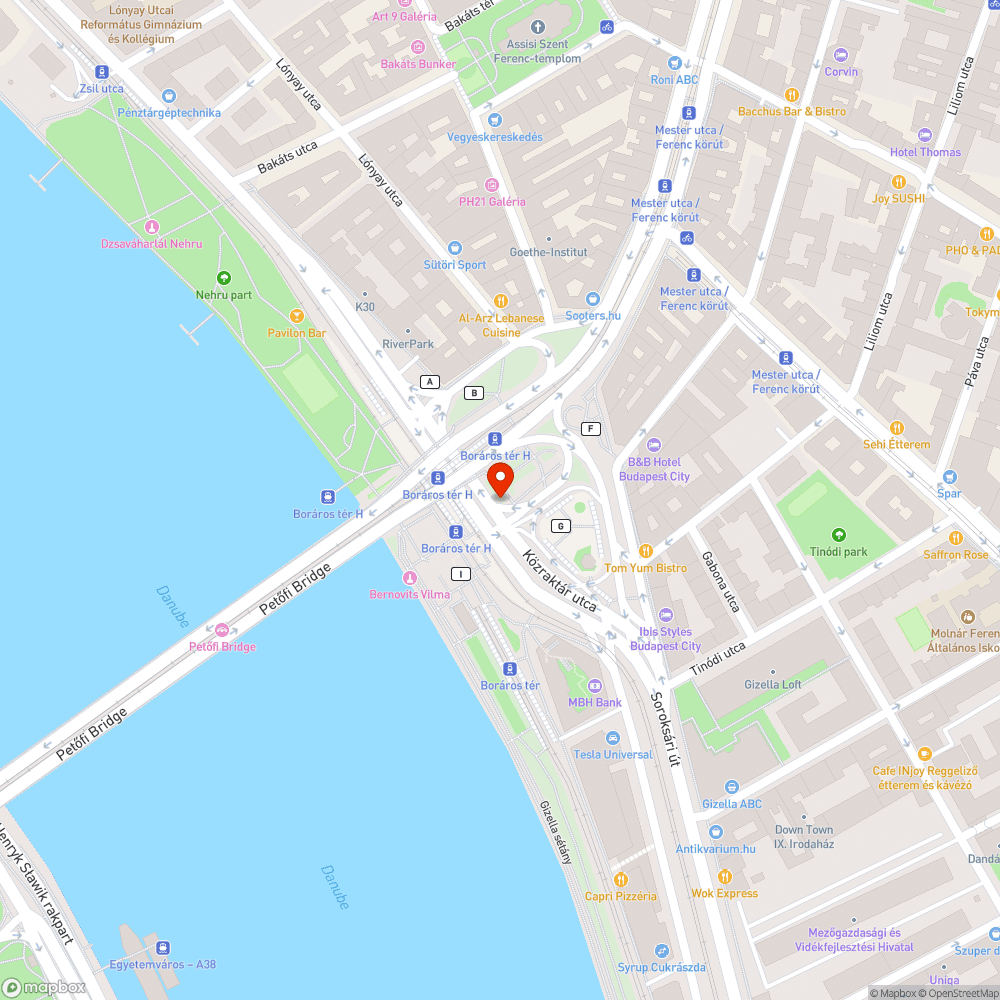 Roller bejelentés helye