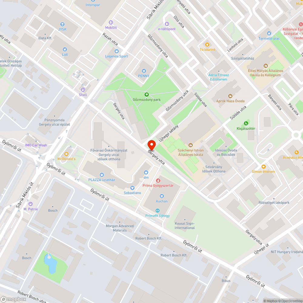 Tűzcsap mellett felejtett közúti kordon bejelentés helye