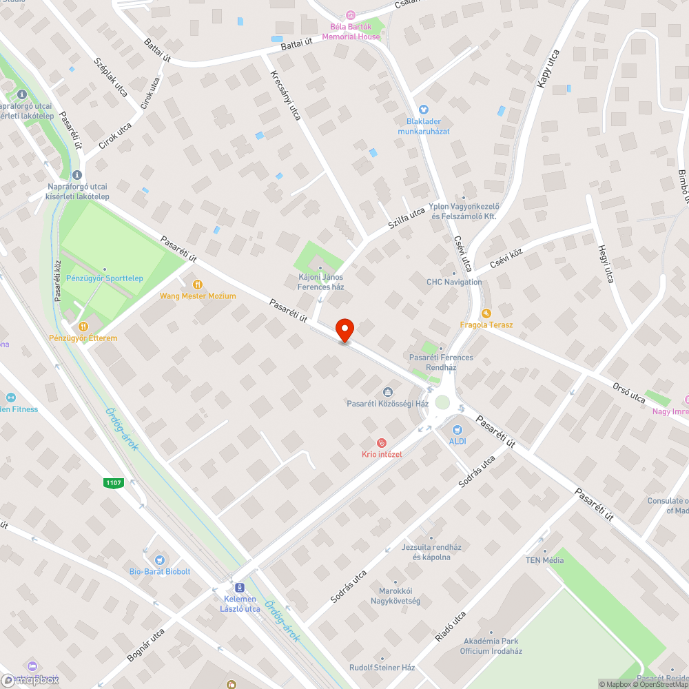 Elhagyott autó a Pasaréti úton bejelentés helye