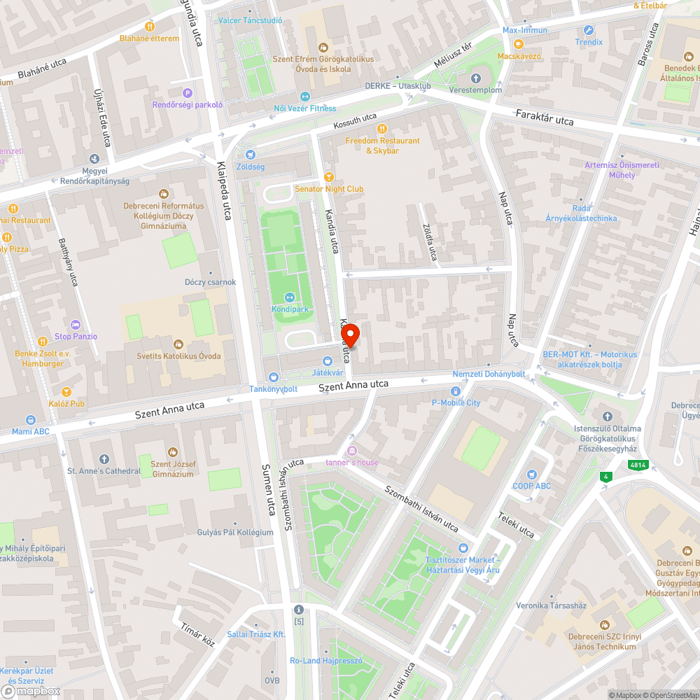 Hibás lámpafej bejelentés helye