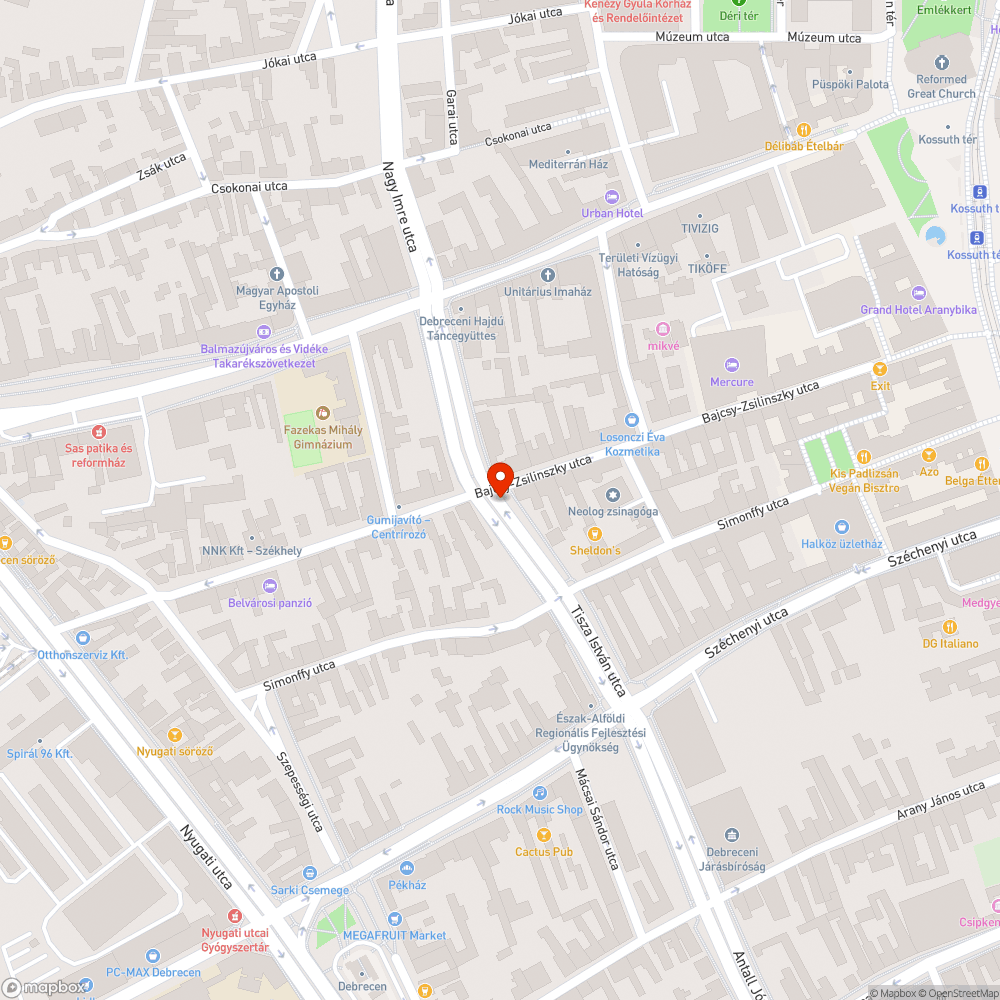 Hibás lámpafej bejelentés helye