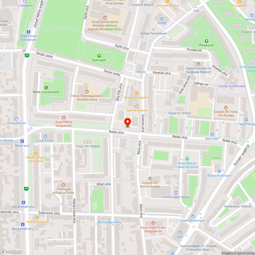 Szemét bejelentés helye