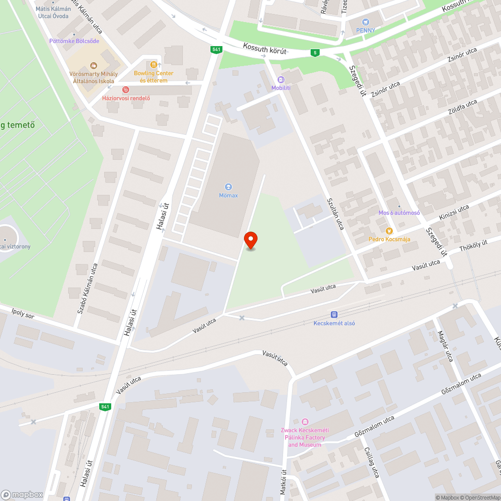 Tábla hiány vagy útburkolati jel hiba bejelentés helye